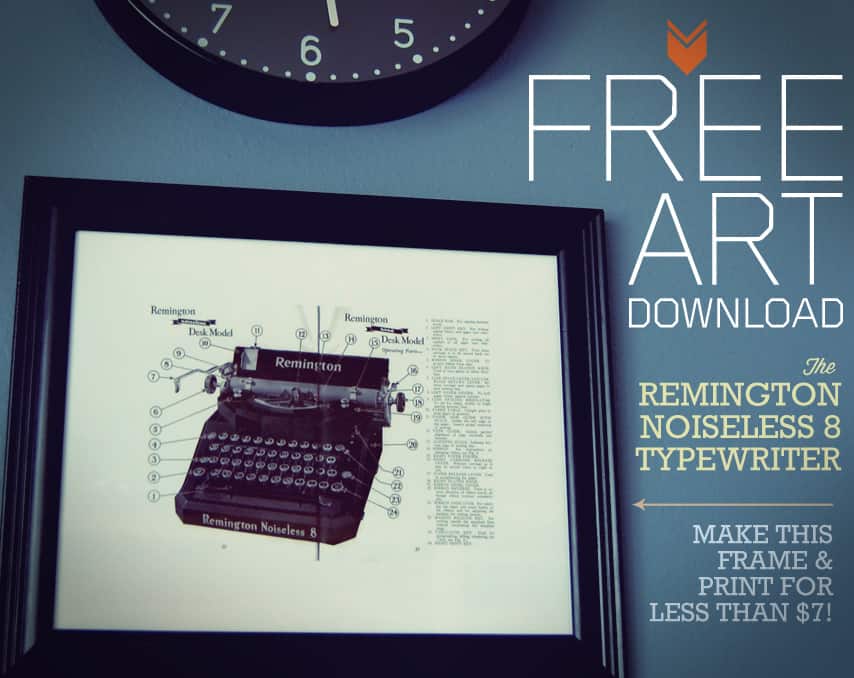 Free Art Download: The Remington Noiseless 8 Typewriter | Primer