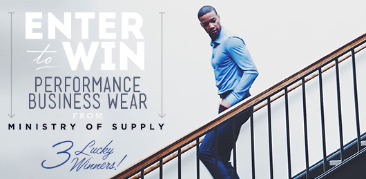 Enter to Win! Performance Business Wear from Ministry of Supply – 3 Lucky Winners!