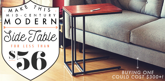 Make This Mid-Century Modern Side Table for Less Than $56!