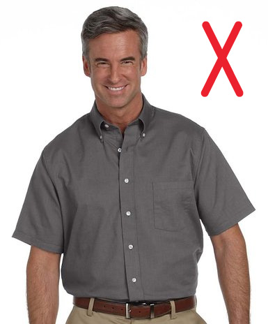 short sleeve button up business casual