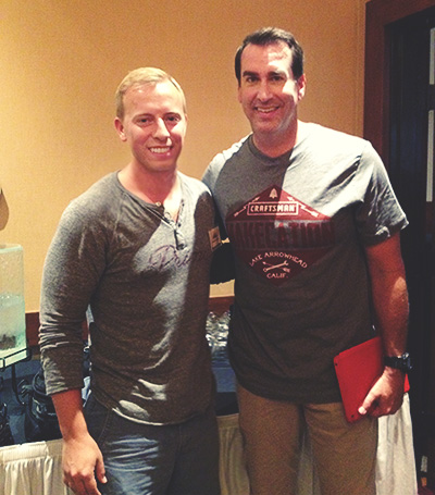 Rob Riggle and Andrew Snavely posing for the camera