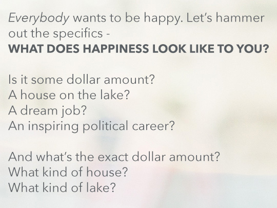 Article text inset - What does happiness look like to you