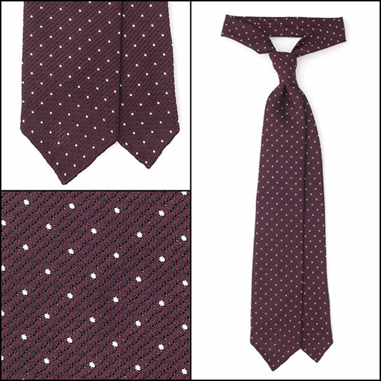 essential ties burgundy dot