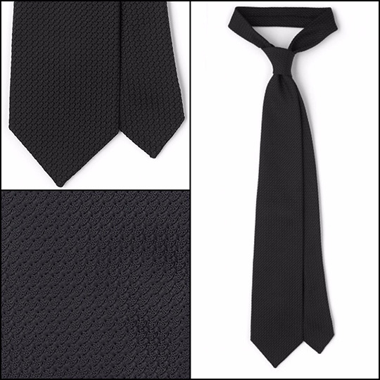 black grenadine tie