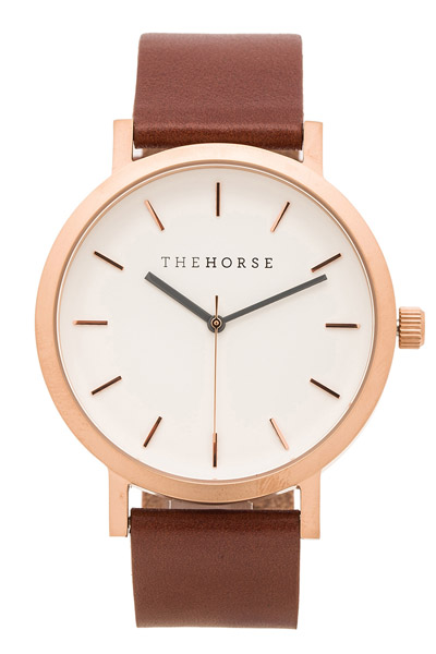 The Horse rose gold watch