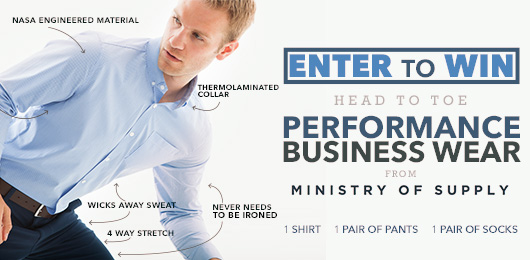 Enter to Win! Head to Toe Performance Business Wear from Ministry of Supply!