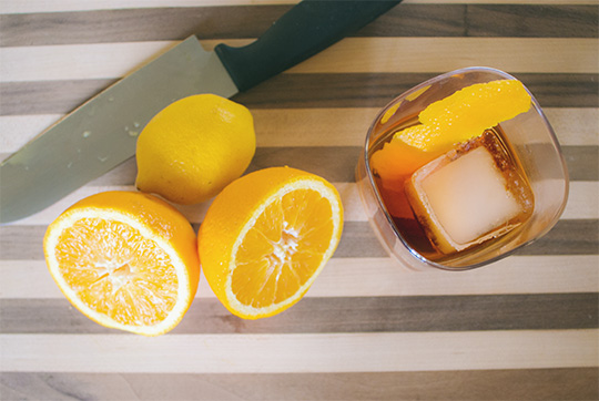 This orange is 3 months old: Use this trick to always have fruit on hand for your cocktails!