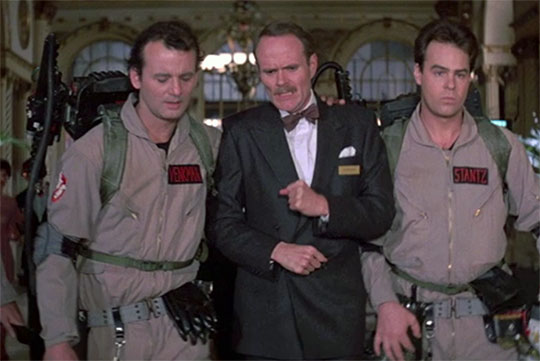 Bill Murray, Michael Ensign, Dan Aykroyd in uniform