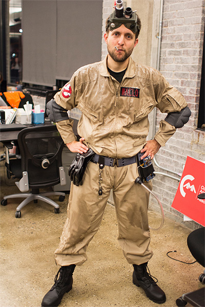 Mike Waclo in Ghostbusters Uniform