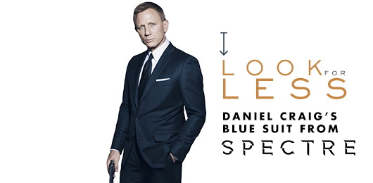 Daniel Craig’s Blue Suit from Spectre – Look for Less