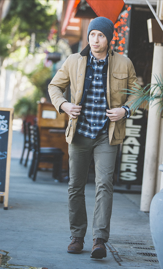 Fall Casual Style   Layered Outerwear   Field Jacket Trucker Jacket Chinos