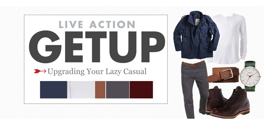 Live Action Getup: Upgrading Your Lazy Casual