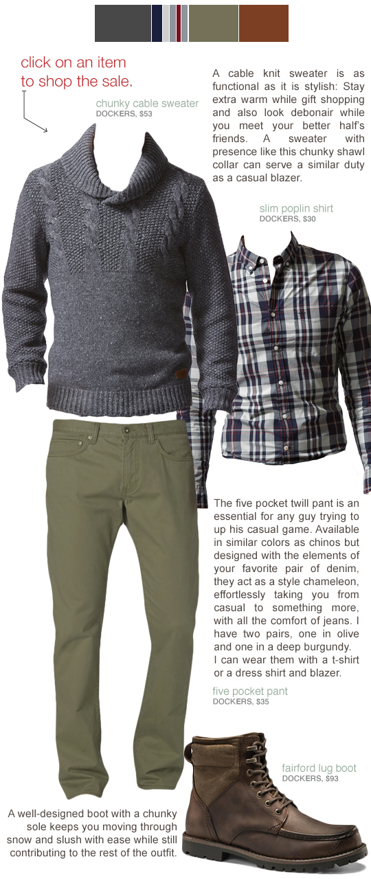 Men's casual winter outfit