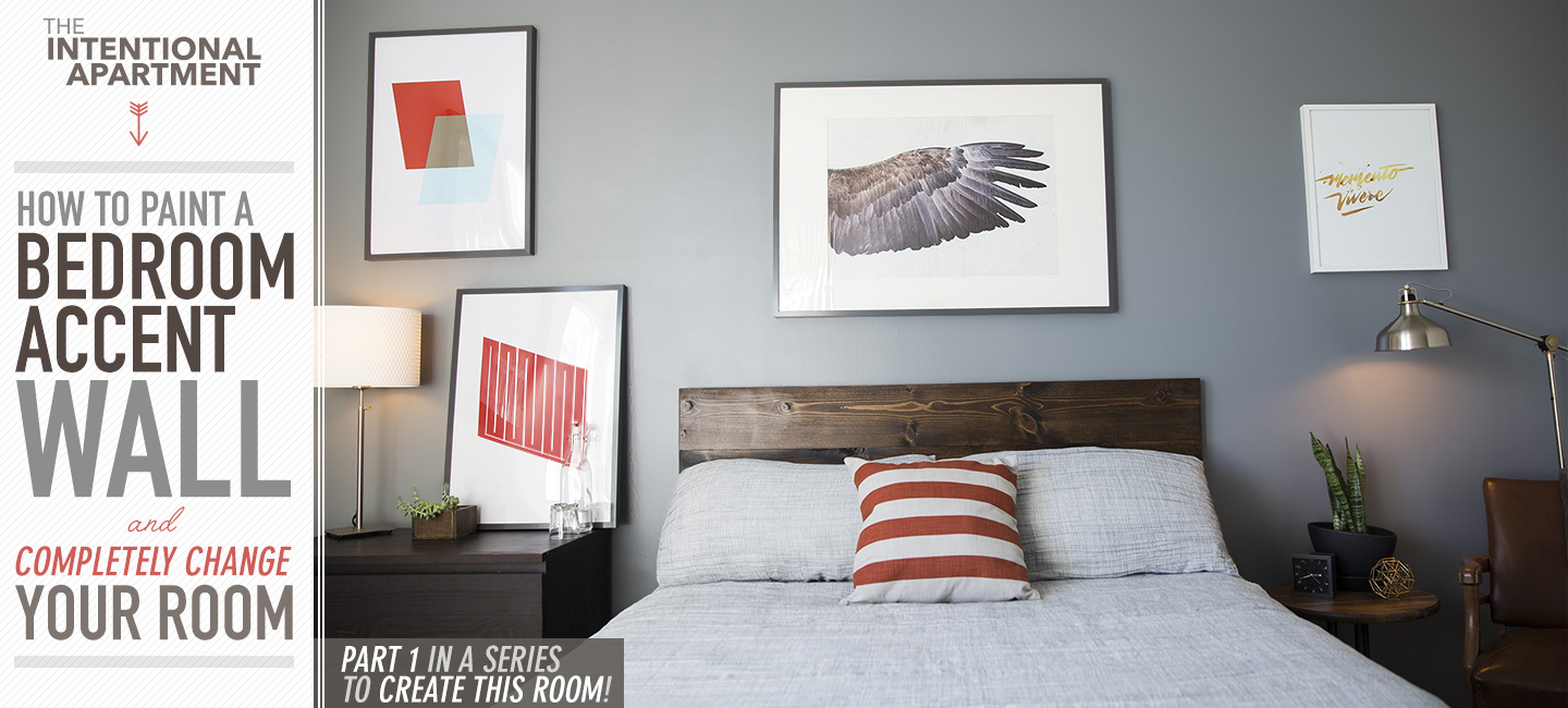 how to paint a bedroom accent wall