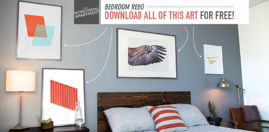 Bedroom Redo: Download All of this Art for Free!