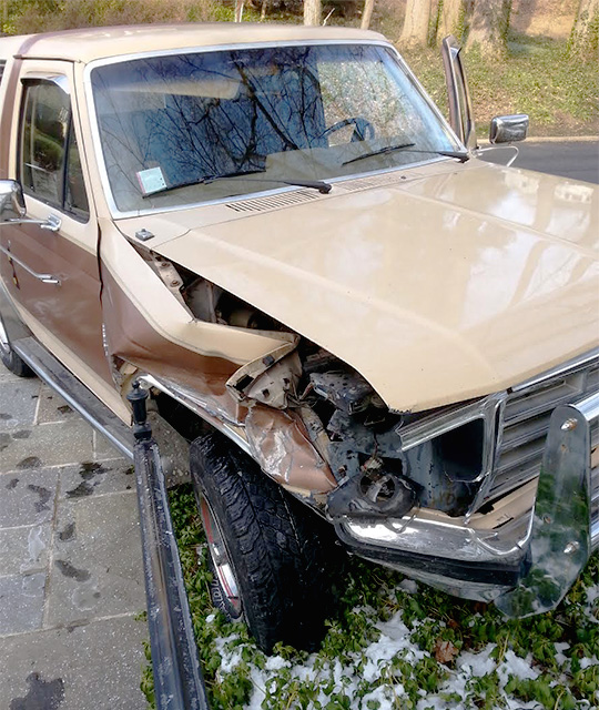 Ford Bronco wreck