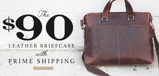 The $90 Leather Briefcase with Prime Shipping