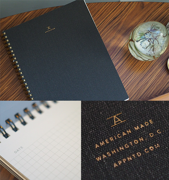 Appointed Notebook   Made in Washington DC