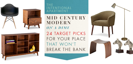 Mid Century Modern On A Dime: 24 Target Picks For Your Place That Won’t Break The Bank