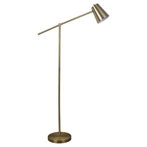brass cantilever floor lamp