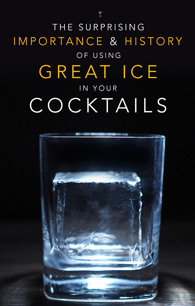 How to make good cocktail rocks ice cubes