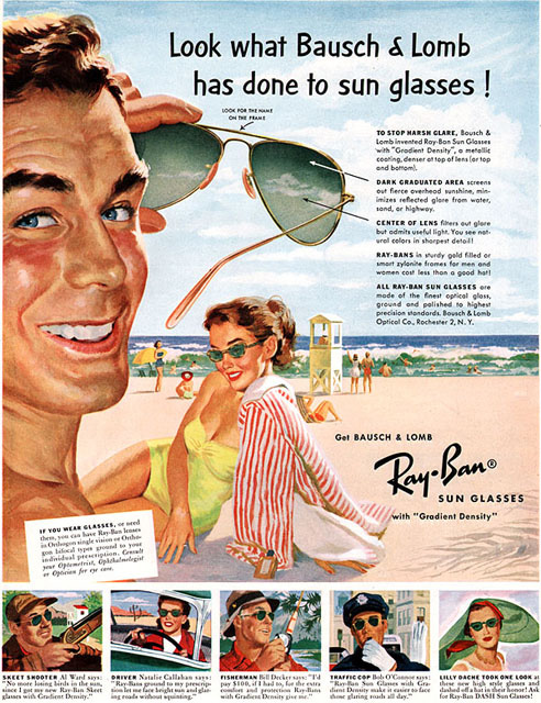 old Ray Ban advertisement