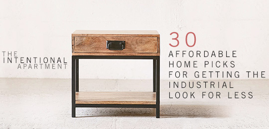 30 affordable home picks for getting the industrial look - side table