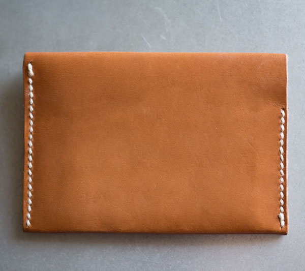 Minimalist leather wallet diy card case