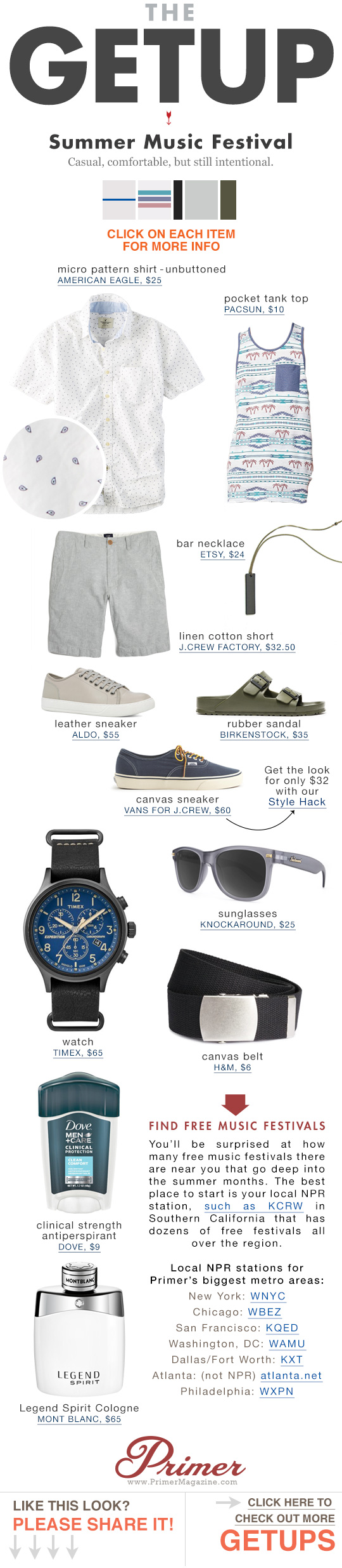 what to wear to a summer music festival   mens style inspiration