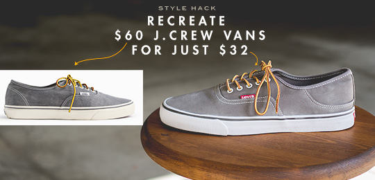 Recreate $60 J.Crew Vans for just $32