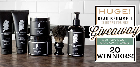 20 Winners! Enter to Win: Beau Brummell for Men – Small-batch Shaving and Skin Care Products Made in New York