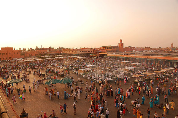 Marrakesh market in Morocco