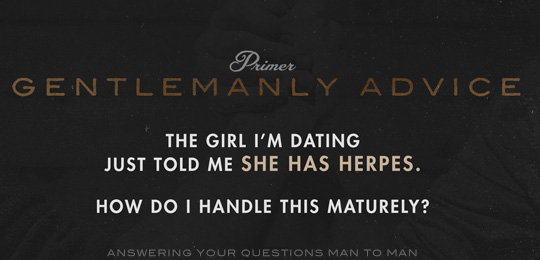 Gentlemanly Advice header with title