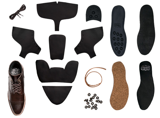 the parts of a men's boot