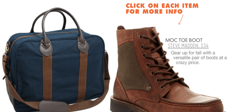 boot and duffel bag
