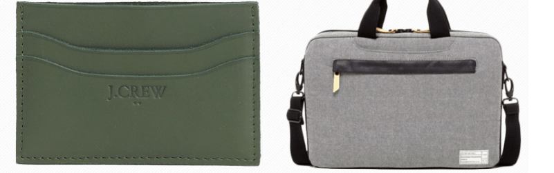 wallet and laptop bag