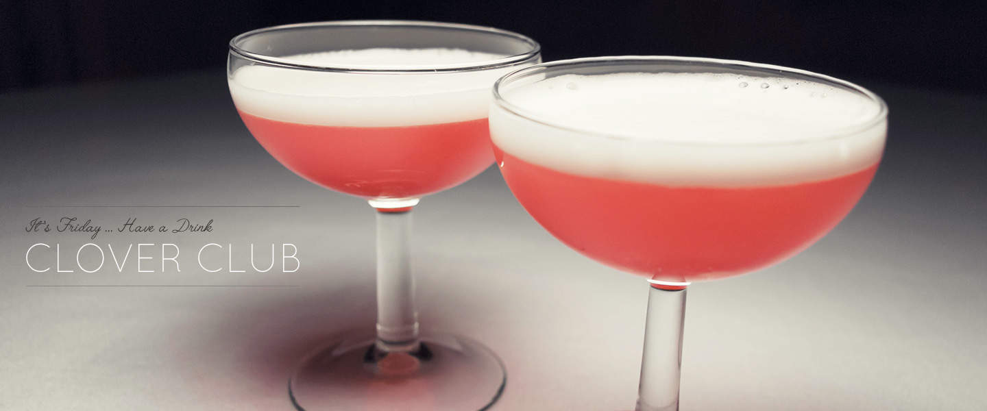 clover club drinks with gin