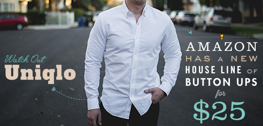 Amazon Has a New House Line of Button Ups for $25