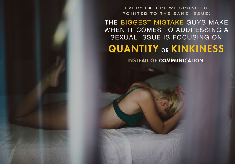 quantity or kinkiness instead of communication