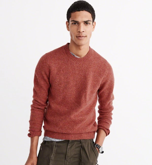 Red lambswool sweater