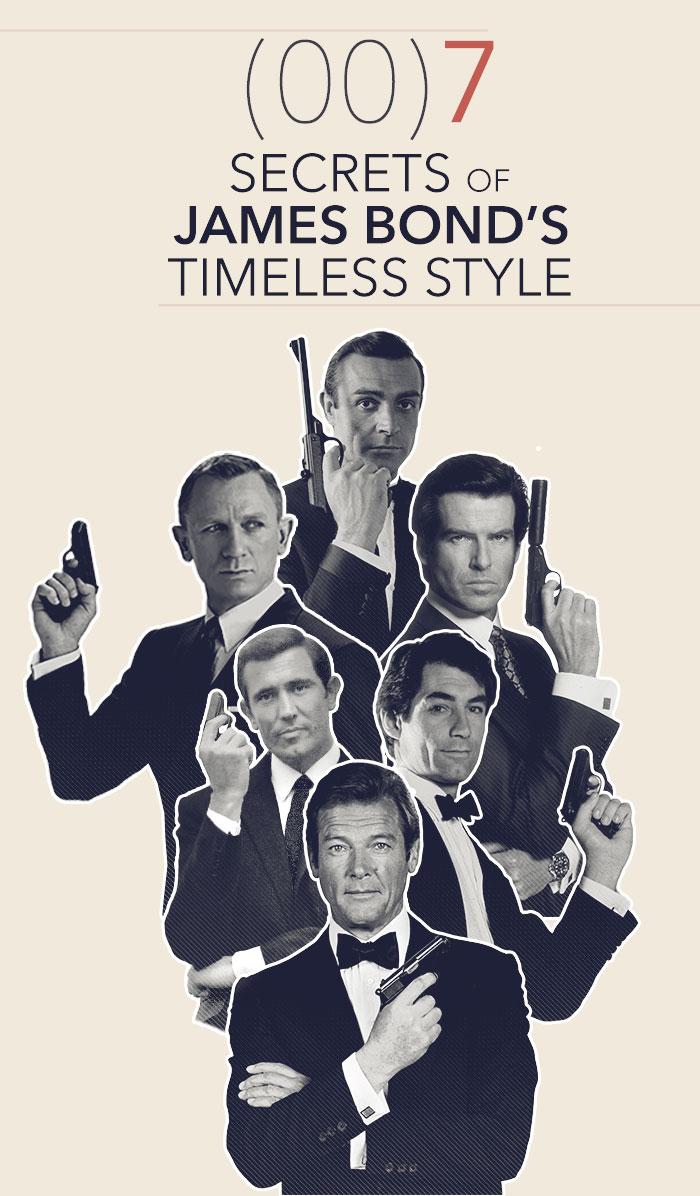 (00)7 Secrets to James Bond's Timeless Style   Investigating 55 years of the world’s most iconic man