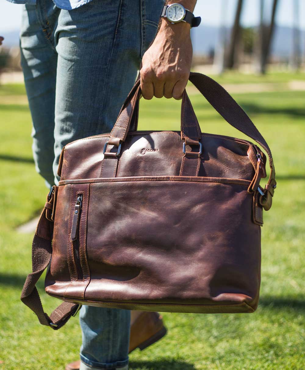 Best affordable leather briefcase under $100