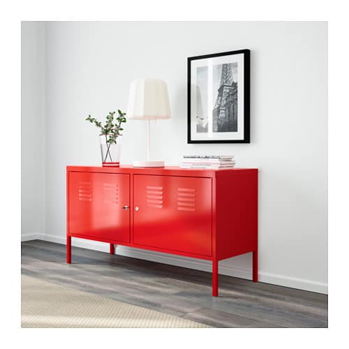 Cabinet, red, $99