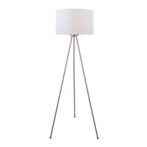Lambert Three Legged Lamp STEEL/WHITE, $134