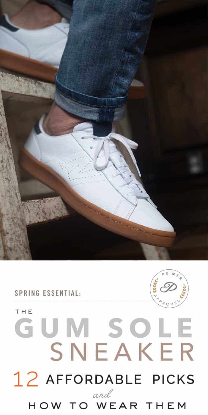 gum sole trainers mens