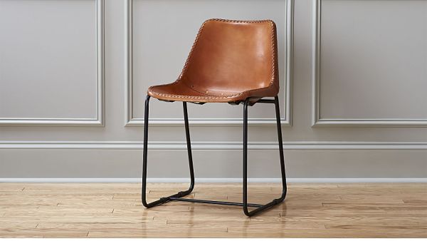 roadhouse leather chair, $249