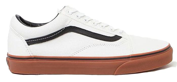 white vans with brown bottom