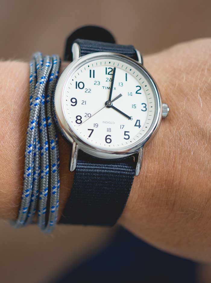 timex weekender gray with anchor bracelet men