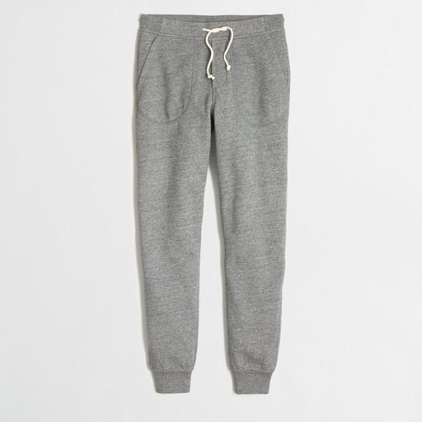 Gray sweatpants