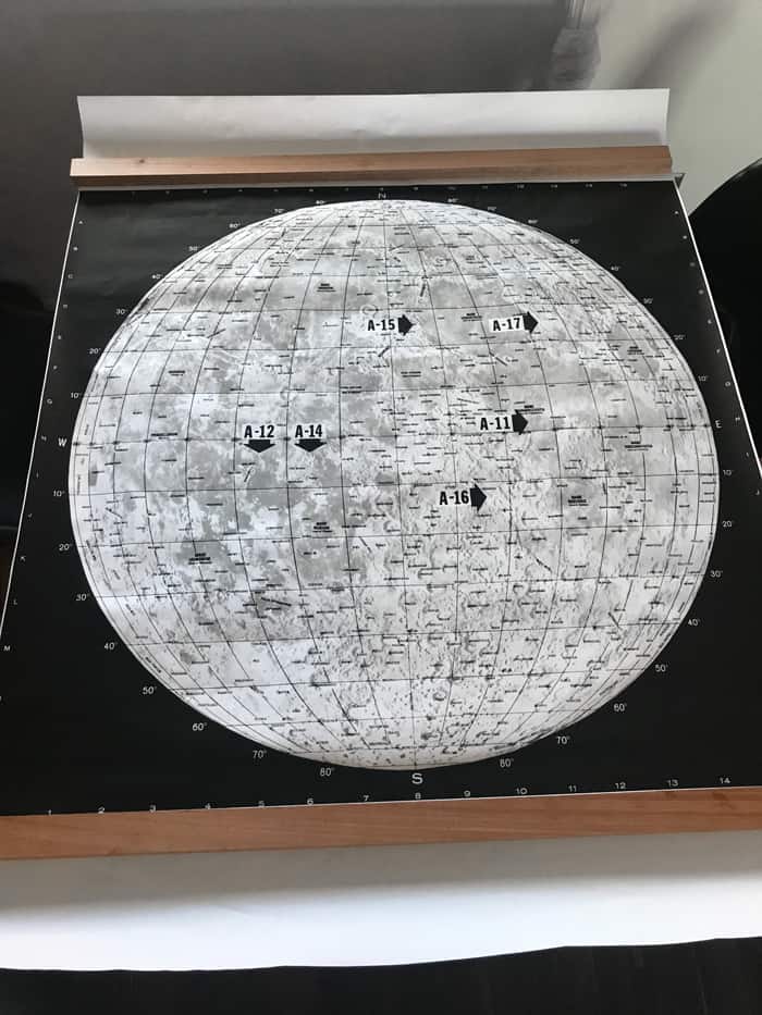 Lunar map and frame
